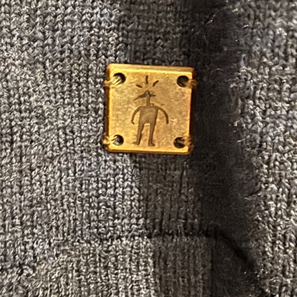 Smartwool Mens Merino Wool Blend Quarter Zip‎ Sweater Navy Blue Size M
